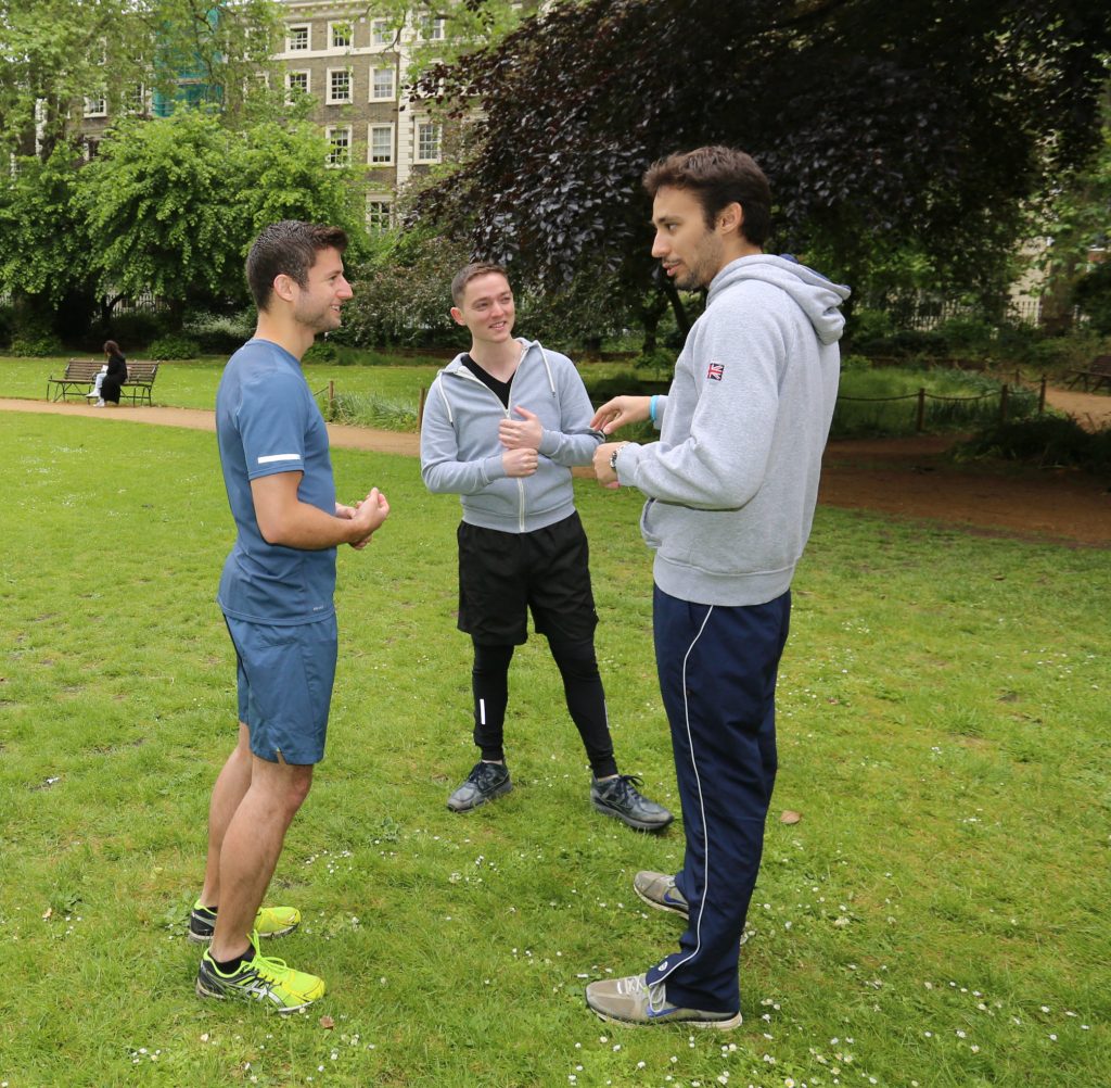 The team in training - 5 weeks to go until the run!